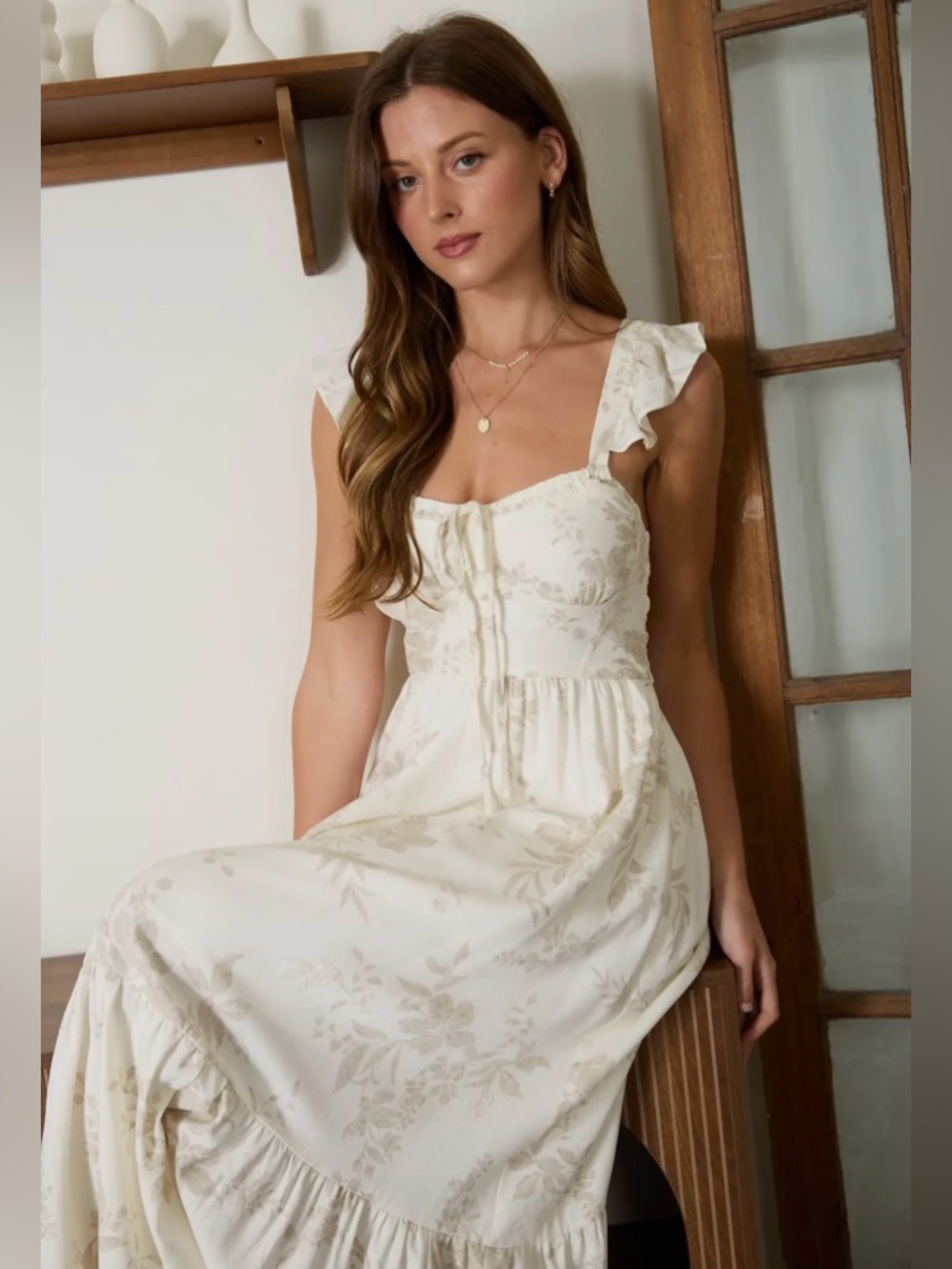 🆕🤍EDITH LINEN BLEND DRESS - Picture 2 of 3